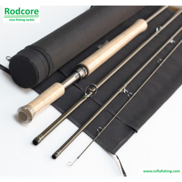 12ft 4PC 6 / 7wt pesca con mosca Spey Rod